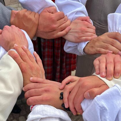 Latvian National Costume Parade and Folk Dance Class